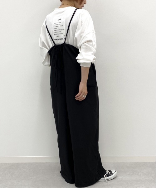 apres jour mignon（アプレジュールミニョン）の「キャミサロペット【ZOZOTOWN限定アイテム】（サロペット/オーバーオール・レディース・ブラック/ブラウン系その他/ダークブラウン・フリー）」の11枚目の写真