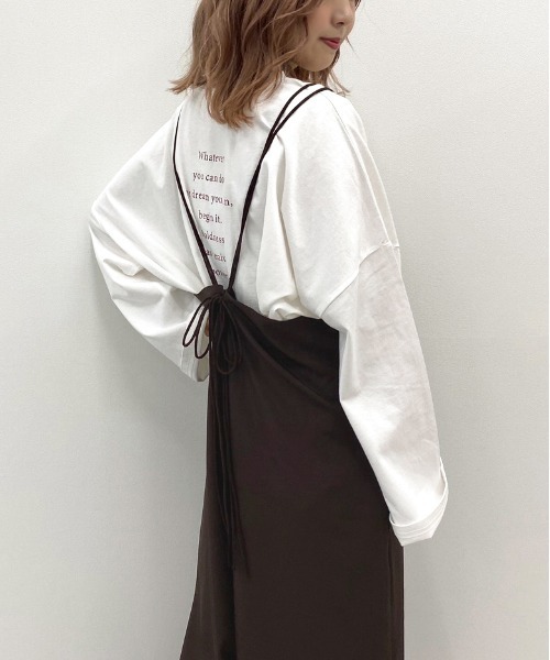 apres jour mignon（アプレジュールミニョン）の「キャミサロペット【ZOZOTOWN限定アイテム】（サロペット/オーバーオール・レディース・ブラック/ブラウン系その他/ダークブラウン・フリー）」の14枚目の写真