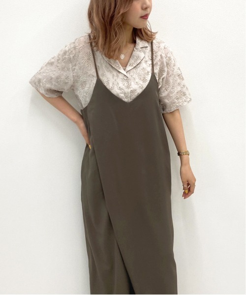 apres jour mignon（アプレジュールミニョン）の「キャミサロペット【ZOZOTOWN限定アイテム】（サロペット/オーバーオール・レディース・ブラック/ブラウン系その他/ダークブラウン・フリー）」の21枚目の写真