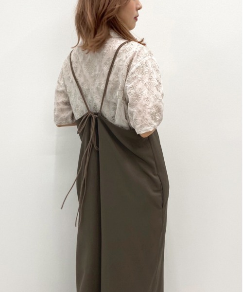 apres jour mignon（アプレジュールミニョン）の「キャミサロペット【ZOZOTOWN限定アイテム】（サロペット/オーバーオール・レディース・ブラック/ブラウン系その他/ダークブラウン・フリー）」の22枚目の写真