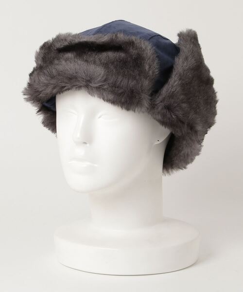Ruben(ルーベン)の「【Ruben】MIX FUR FLIGHT CAP(キャップ・レディース・ブラック/パープル/ネイビー/カーキ・FREE)」の4枚目の写真