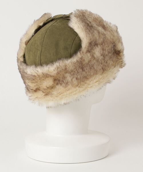 Ruben(ルーベン)の「【Ruben】MIX FUR FLIGHT CAP(キャップ・レディース・ブラック/パープル/ネイビー/カーキ・FREE)」の5枚目の写真