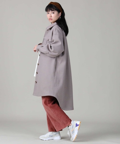 HONEYSUCKLE ROSE(ハニーサックルローズ)の「【HONEYSUCKLE ROSE】メルトンCPOジャケット(その他アウター・レディース・ダークグレー/ライトベージュ・M/L)」の5枚目の写真