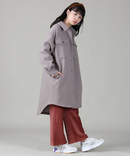 HONEYSUCKLE ROSE(ハニーサックルローズ)の「【HONEYSUCKLE ROSE】メルトンCPOジャケット(その他アウター・レディース・ダークグレー/ライトベージュ・M/L)」の7枚目の写真