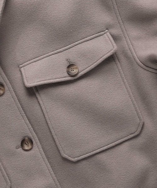 HONEYSUCKLE ROSE(ハニーサックルローズ)の「【HONEYSUCKLE ROSE】メルトンCPOジャケット(その他アウター・レディース・ダークグレー/ライトベージュ・M/L)」の12枚目の写真