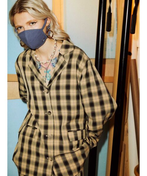 jouetie（ジュエティ）の「カラーシングルジャケット（テーラードジャケット・レディース・ライトブルー/ブラック/アイボリー/クリア/その他1・MEDIUM）」の5枚目の写真