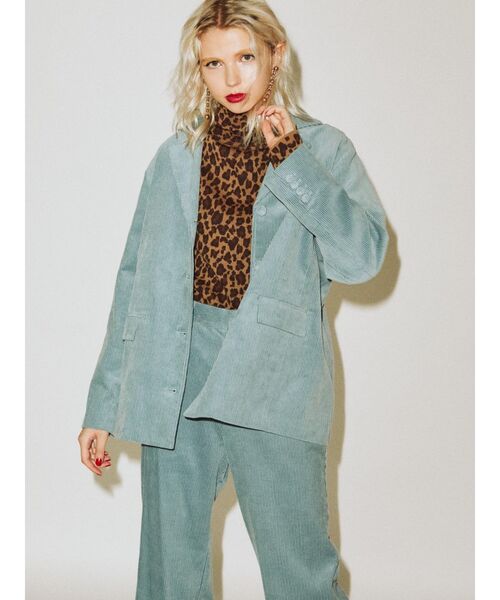 jouetie（ジュエティ）の「カラーシングルジャケット（テーラードジャケット・レディース・ライトブルー/ブラック/アイボリー/クリア/その他1・MEDIUM）」の12枚目の写真