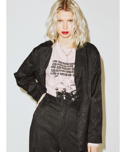 jouetie（ジュエティ）の「カラーシングルジャケット（テーラードジャケット・レディース・ライトブルー/ブラック/アイボリー/クリア/その他1・MEDIUM）」の17枚目の写真