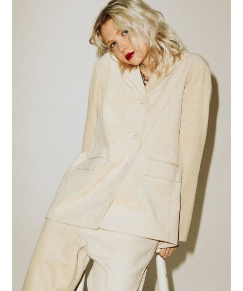 jouetie（ジュエティ）の「カラーシングルジャケット（テーラードジャケット・レディース・ライトブルー/ブラック/アイボリー/クリア/その他1・MEDIUM）」の21枚目の写真