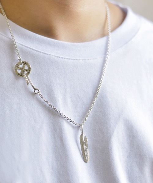 STUDIO T&Y シルバー 羽根モチーフ ネックレス STUDIO T&Y シルバー 羽根モチーフ ネックレス