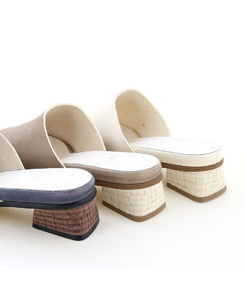 apres（アプレ）の「【LEZZA BOTANICA】シンプルミュールサンダル / apres（アプレ)（サンダル・レディース・ブラック/グレイッシュベージュ/アイボリー・24.0cm/24.5cm/22.5cm/23.0cm/23.5cm）」の15枚目の写真