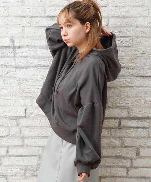 セール スウェットボリュームスリーブショート丈パーカー Tシャツ カットソー Ingni イング のファッション通販 Zozotown