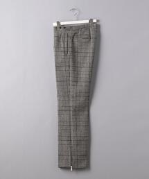 ＜RAF SIMONS (ラフ シモンズ) ＞ チェック ワイド アンクルジップパンツ■■■◆