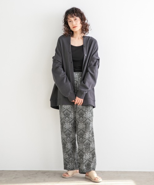 LOWRYS FARM（ローリーズファーム）の「ダマスクイージーパンツ　939536（その他パンツ・レディース・ブラック/ブラウン/ベージュ・FREE）」の6枚目の写真