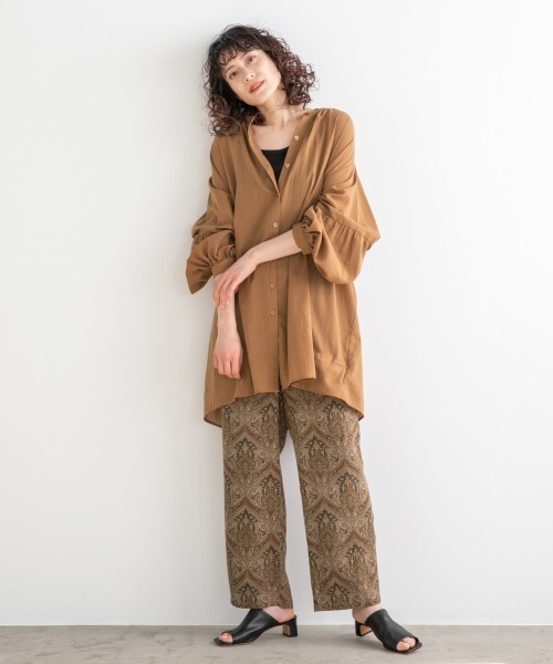 LOWRYS FARM（ローリーズファーム）の「ダマスクイージーパンツ　939536（その他パンツ・レディース・ブラック/ブラウン/ベージュ・FREE）」の8枚目の写真