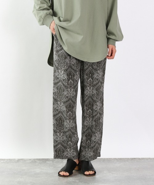 LOWRYS FARM（ローリーズファーム）の「ダマスクイージーパンツ　939536（その他パンツ・レディース・ブラック/ブラウン/ベージュ・FREE）」の9枚目の写真