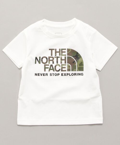 THE NORTH FACE（ザノースフェイス）の「THE NORTH FACE ザノースフェイス 【K】S/S Camo Logo Tee NTJ32145（Tシャツ/カットソー・キッズ・グレー/ブラック/ホワイト・100/130/110/140/120）」の2枚目の写真