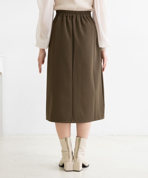 Newlyme（ニューリーミー）の「スリット入りスカート（スカート・レディース・ベージュ/ブラウン/ブラック・SMALL/MEDIUM/LARGE）」の14枚目の写真