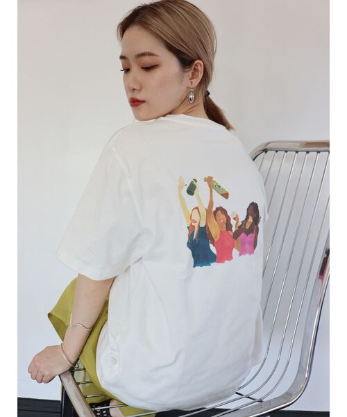 Murua Nari Little Funny Face Three Girls Tシャツ Murua Nari Little Funny Face Three Girls Tシャツ