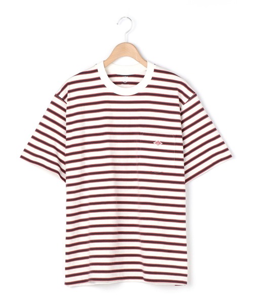 DANTON（ダントン）の「【DANTON】ポケットTシャツ STRIPE MEN（Tシャツ/カットソー・メンズ・A/C/B/その他26・40/38/42/44）」の2枚目の写真