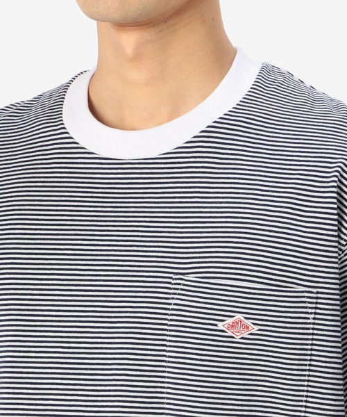 DANTON（ダントン）の「【DANTON】ポケットTシャツ STRIPE MEN（Tシャツ/カットソー・メンズ・A/C/B/その他26・40/38/42/44）」の14枚目の写真