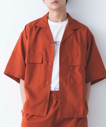 WEGO | WEGO/リネンライクフラップポケット5分袖シャツ(シャツ/ブラウス)