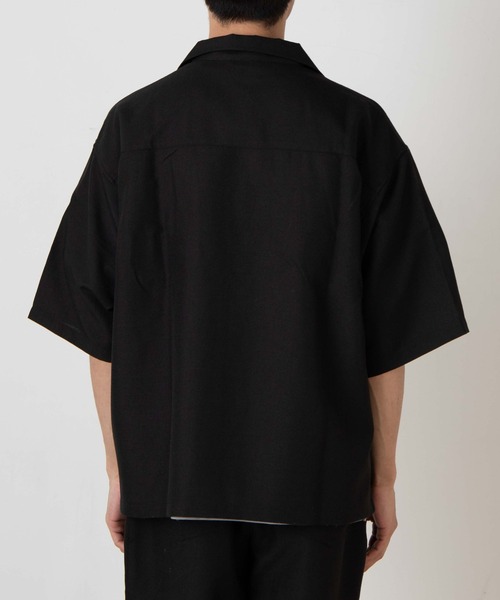 WEGO（ウィゴー）の「WEGO/リネンライクフラップポケット5分袖シャツ（シャツ/ブラウス・メンズ・ベージュ/ラベンダー/ブラック/ピンク/ターコイズブルー/ダークオレンジ/ワイン・SMALL/MEDIUM/LARGE）」の20枚目の写真