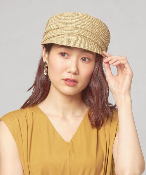 THE STATION STORE(ザ ステーション ストア)の「<closet story>マリン キャスケット(ハット・レディース・ブラック/ベージュ・FREE)」の1枚目の写真