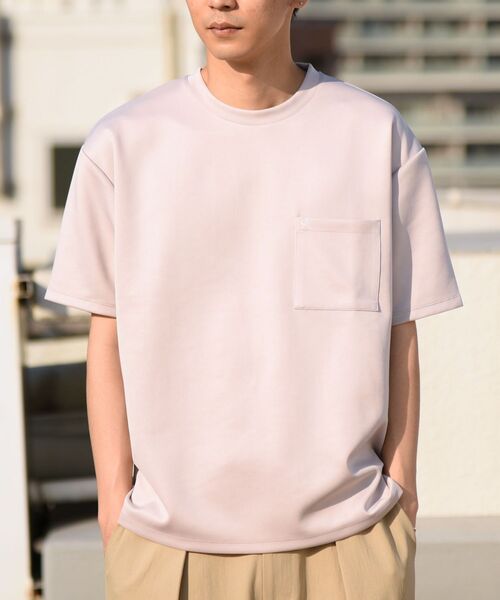 SHIPS(シップス)の「【WEB限定】SHIPS: ワンポイント ロゴ ライト バルキー ポンチ ポケット Tシャツ(Tシャツ/カットソー・メンズ・ホワイト/グレー/ライトグリーン/ラベンダー/キャメル・SMALL/MEDIUM/LARGE/X-LARGE)」の12枚目の写真
