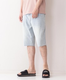 【BLUE STANDARD】AIRBLOWデニム ストレッチ素材 ショートパンツ