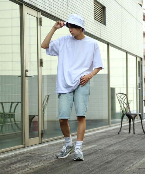 Blue Standard (ブルースタンダード)の「【BLUE STANDARD】AIRBLOWデニム ストレッチ素材 ショートパンツ(デニムパンツ・メンズ・ブルー系その他/ライトインディゴブルー・X-LARGE/MEDIUM/LARGE)」の14枚目の写真