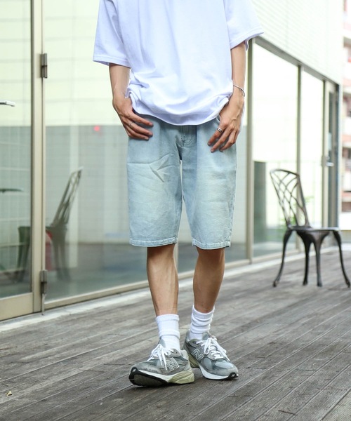 Blue Standard (ブルースタンダード)の「【BLUE STANDARD】AIRBLOWデニム ストレッチ素材 ショートパンツ(デニムパンツ・メンズ・ブルー系その他/ライトインディゴブルー・X-LARGE/MEDIUM/LARGE)」の16枚目の写真
