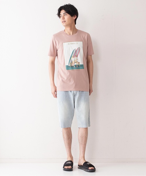 Blue Standard (ブルースタンダード)の「【BLUE STANDARD】AIRBLOWデニム ストレッチ素材 ショートパンツ(デニムパンツ・メンズ・ブルー系その他/ライトインディゴブルー・X-LARGE/MEDIUM/LARGE)」の4枚目の写真
