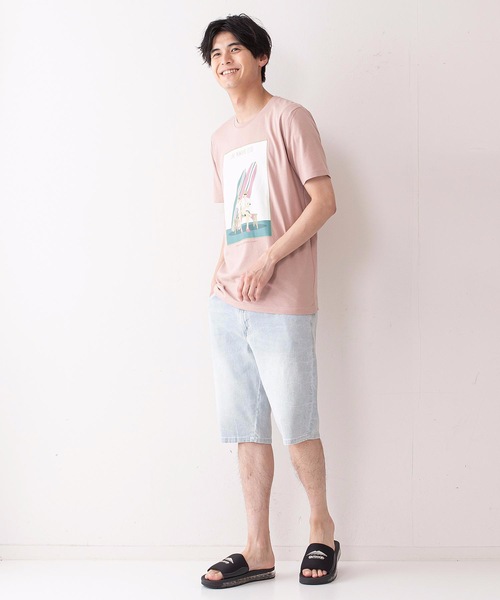 Blue Standard (ブルースタンダード)の「【BLUE STANDARD】AIRBLOWデニム ストレッチ素材 ショートパンツ(デニムパンツ・メンズ・ブルー系その他/ライトインディゴブルー・X-LARGE/MEDIUM/LARGE)」の5枚目の写真