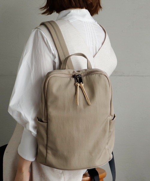 VitaFelice（ヴィータフェリーチェ）の「ナイロンリュックサック（バックパック/リュック・レディース・ブラック/グレー/ダークネイビー/ベージュ/チャコールグレー・FREE）」の13枚目の写真