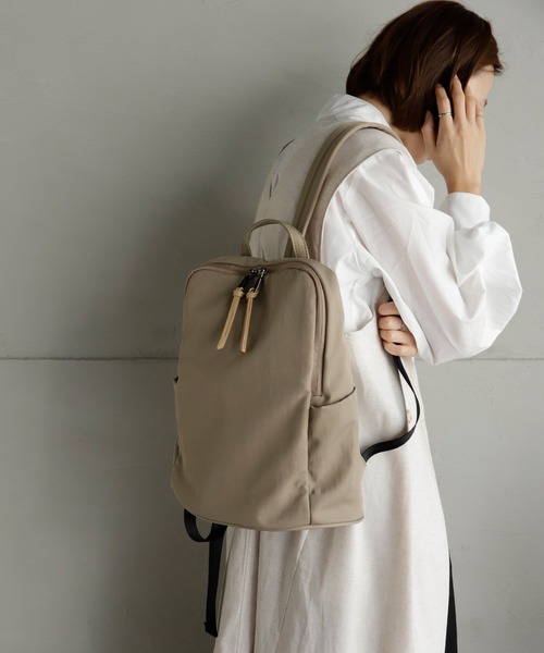 VitaFelice（ヴィータフェリーチェ）の「ナイロンリュックサック（バックパック/リュック・レディース・ブラック/グレー/ダークネイビー/ベージュ/チャコールグレー・FREE）」の11枚目の写真