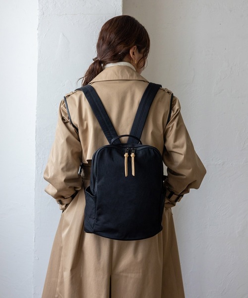 VitaFelice（ヴィータフェリーチェ）の「ナイロンリュックサック（バックパック/リュック・レディース・ブラック/グレー/ダークネイビー/ベージュ/チャコールグレー・FREE）」の19枚目の写真