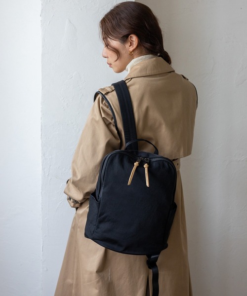 VitaFelice（ヴィータフェリーチェ）の「ナイロンリュックサック（バックパック/リュック・レディース・ブラック/グレー/ダークネイビー/ベージュ/チャコールグレー・FREE）」の18枚目の写真