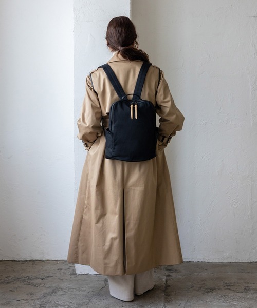 VitaFelice（ヴィータフェリーチェ）の「ナイロンリュックサック（バックパック/リュック・レディース・ブラック/グレー/ダークネイビー/ベージュ/チャコールグレー・FREE）」の16枚目の写真