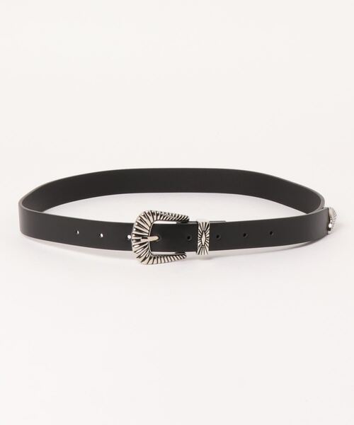 INGNI（イング）の「ウエスタンバックルベルト／B（ベルト・レディース・クリア/ブラック/ブラウン系1・ONE SIZE）」の2枚目の写真