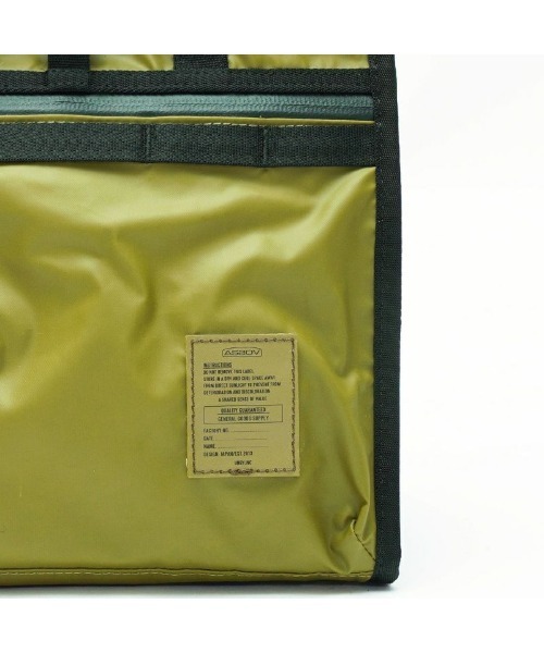 AS2OV（アッソブ）の「NYLON POLYCARBONATE LUNCH BAG ランチバッグ（エコバッグ/サブバッグ・メンズ・ブラック/カーキオリーブ・ONESIZE）」の13枚目の写真