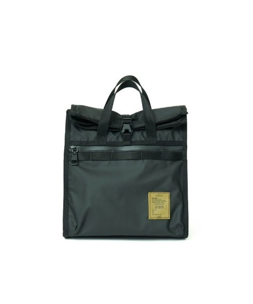 AS2OV（アッソブ）の「NYLON POLYCARBONATE LUNCH BAG ランチバッグ（エコバッグ/サブバッグ・メンズ・ブラック/カーキオリーブ・ONESIZE）」の8枚目の写真