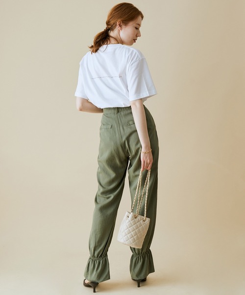 MADEMOISELLE ROPE'（マドモアゼル ロペ）の「キルティングチェーンドロストミニバッグ（ハンドバッグ・レディース・ブラック/オフホワイト・FREE）」の15枚目の写真