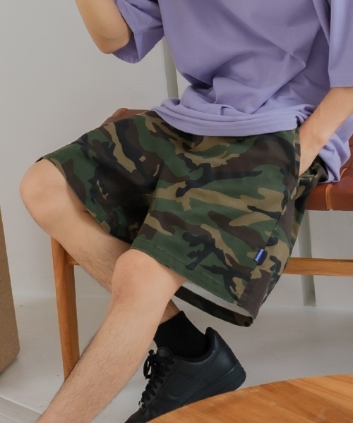 SIDEWAY STANCE(サイドウェイスタンス)の「【SIDEWAY STANCE】 カモフラージュ 迷彩柄 ワイドシルエット バギー ショートパンツ セットアップ対応(その他パンツ・メンズ・A/C/B・LARGE/MEDIUM)」の3枚目の写真