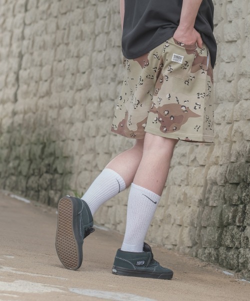 SIDEWAY STANCE(サイドウェイスタンス)の「【SIDEWAY STANCE】 カモフラージュ 迷彩柄 ワイドシルエット バギー ショートパンツ セットアップ対応(その他パンツ・メンズ・A/C/B・LARGE/MEDIUM)」の6枚目の写真