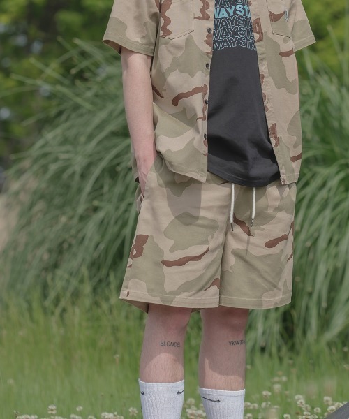 SIDEWAY STANCE(サイドウェイスタンス)の「【SIDEWAY STANCE】 カモフラージュ 迷彩柄 ワイドシルエット バギー ショートパンツ セットアップ対応(その他パンツ・メンズ・A/C/B・LARGE/MEDIUM)」の8枚目の写真