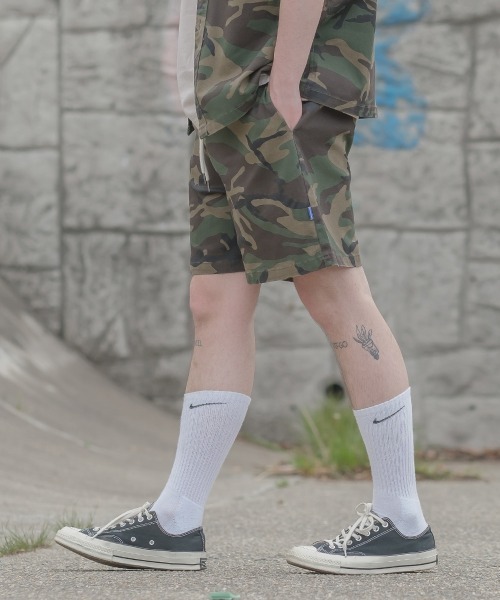 SIDEWAY STANCE(サイドウェイスタンス)の「【SIDEWAY STANCE】 カモフラージュ 迷彩柄 ワイドシルエット バギー ショートパンツ セットアップ対応(その他パンツ・メンズ・A/C/B・LARGE/MEDIUM)」の13枚目の写真
