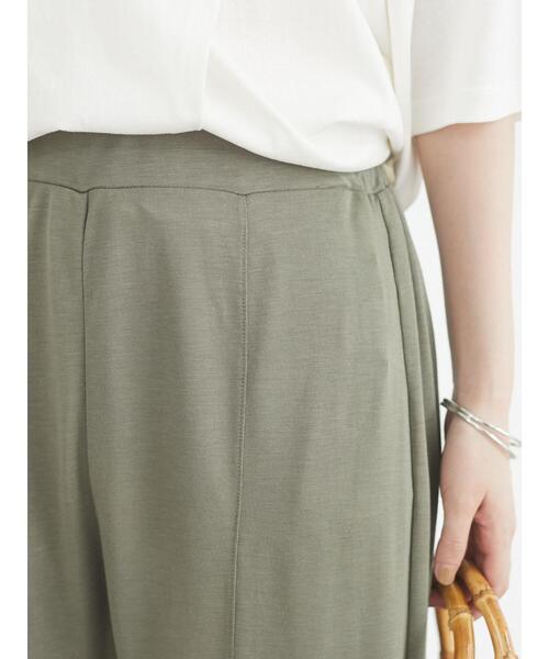 Green　Parks（グリーンパークス）の「落ち感ゆるカットパンツ＊（その他パンツ・レディース・ブラック/グレー/カーキ・FREE）」の4枚目の写真