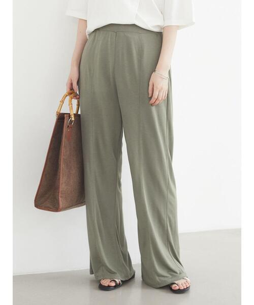 Green　Parks（グリーンパークス）の「落ち感ゆるカットパンツ＊（その他パンツ・レディース・ブラック/グレー/カーキ・FREE）」の3枚目の写真