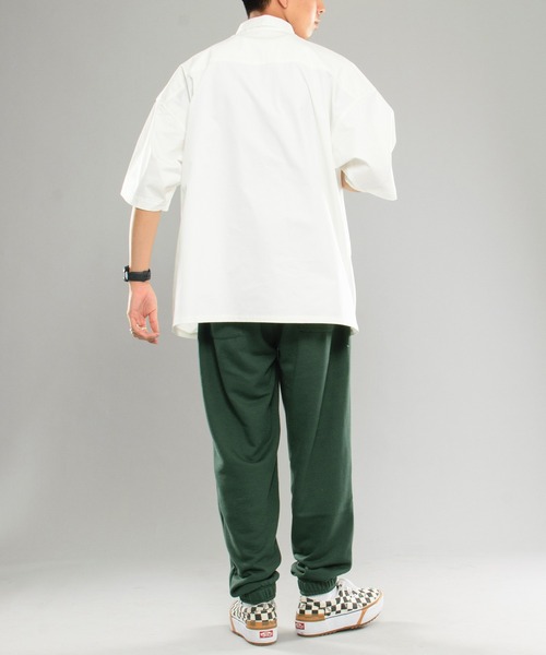 kutir(クティール)の「カレッジロゴ刺繍シャツ(シャツ/ブラウス・メンズ・ホワイト/サックスブルー・MEDIUM/LARGE)」の21枚目の写真